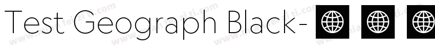 Test Geograph Black字体转换